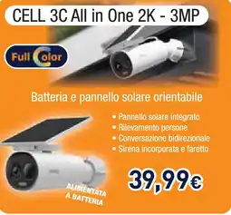 Unieuro IMOU CELL 3C All in One 2K - 3MP offerta