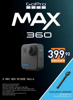 Unieuro GoPro MAX 360 offerta