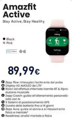 Unieuro Amazfit Active offerta