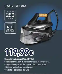 Unieuro Rowenta EASY STEAM offerta