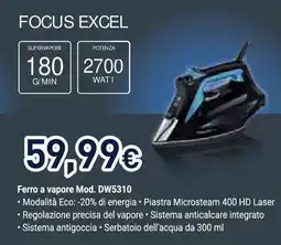 Unieuro Rowenta FOCUS EXCEL offerta