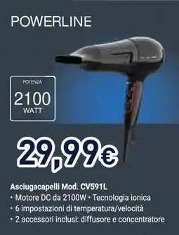 Unieuro Rowenta Asciugacapelli Mod. CV591L offerta
