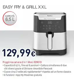 Unieuro Moulinex EASY FRY & GRILL XXL offerta