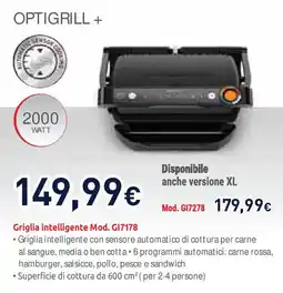 Unieuro Moulinex OPTIGRILL + offerta