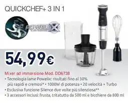 Unieuro Moulinex QUICKCHEF+ 3 IN 1 offerta