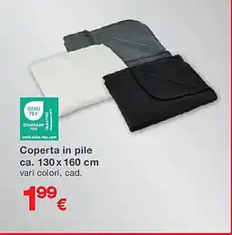 KiK Coperta in pile ca. 130 x 160 cm offerta