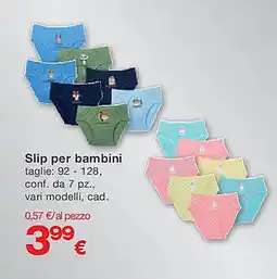 KiK Slip per bambini offerta