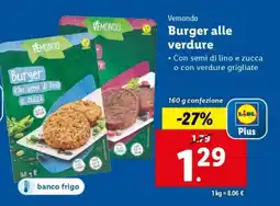 Lidl Vemondo Burger alle verdure offerta