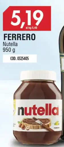 Carico Cash & Carry FERRERO Nutella offerta