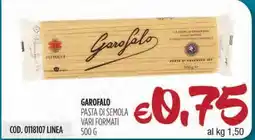 Carico Cash & Carry Garofalo pasta di semola vari formati offerta