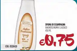 Carico Cash & Carry Spuma di sciampagna bagnoschiuma classico offerta