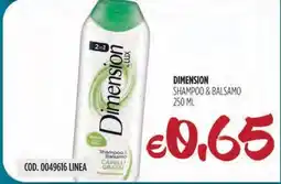 Carico Cash & Carry Dimension shampoo & balsamo offerta