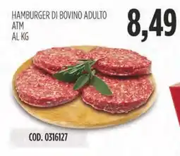 Carico Cash & Carry Hamburger di bovino adulto ATM offerta