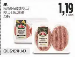 Carico Cash & Carry Aia hamburger di pollo/ pollo e tacchino offerta