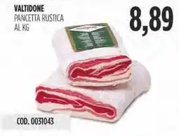 Carico Cash & Carry Valtidone pancetta rustica offerta