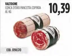Carico Cash & Carry Valtidone conca d'oro pancetta coppata offerta