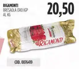 Carico Cash & Carry Rigamonti bresaola oro IGP offerta