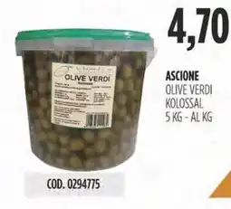 Carico Cash & Carry Ascione olive verdi kolossal offerta