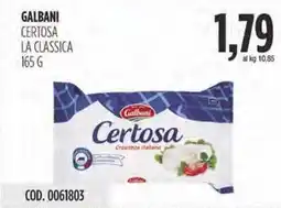 Carico Cash & Carry GALBANI CERTOSA LA CLASSICA offerta