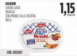 Carico Cash & Carry Galbani santa lucia nuvola spalmabile alla ricotta offerta