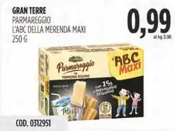 Carico Cash & Carry Gran terre parmareggio l'abc della merenda maxi offerta