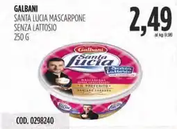 Carico Cash & Carry Galbani santa lucia mascarpone senza lattosio offerta