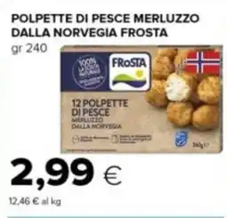 Tigre Polpette di pesce merluzzo dalla norvegia FROSTA offerta