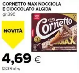 Tigre Cornetto max nocciola e cioccolato ALGIDA offerta