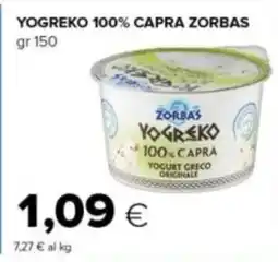 Tigre Yogreko 100% capra ZORBAS offerta