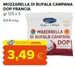 Tigre Mozzarella di bufala campana dop FRANCIA offerta