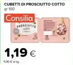 Tigre Cubetti di prosciutto cotto Consilia offerta