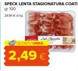 Tigre Speck lenta stagionatura COATI offerta