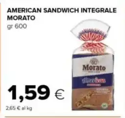 Tigre American sandwich integrale MORATO offerta