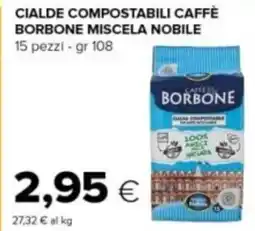Tigre Cialde compostabili caffè borbone miscela nobile offerta