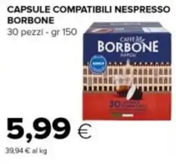 Tigre Capsule compatibili nespresso BORBONE offerta