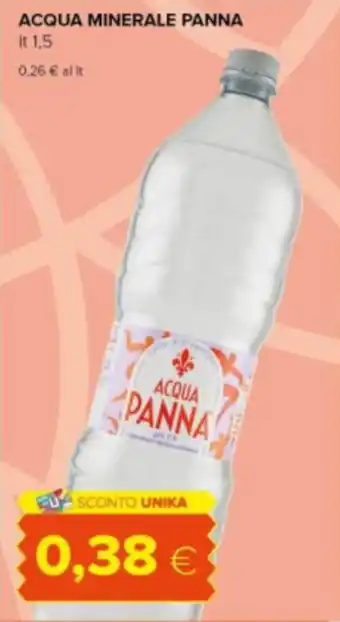 Tigre Acqua minerale panna offerta