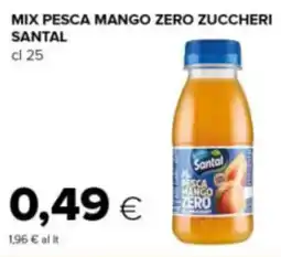 Tigre Mix pesca mango zero zuccheri SANTAL offerta