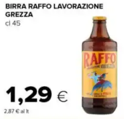 Tigre Birra raffo lavorazione GREZZA offerta