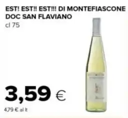 Tigre Est! est!! est!!! di montefiascone doc SAN FLAVIANO offerta