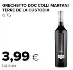 Tigre Grechetto doc colli martani TERRE DE LA CUSTODIA offerta