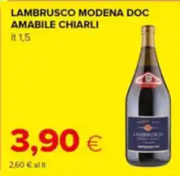 Tigre Lambrusco modena doc AMABILE CHIARLI offerta