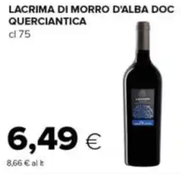 Tigre Lacrima di morro d'alba doc QUERCIANTICA offerta