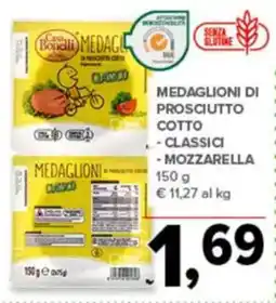 Todis Medaglioni- di prosciutto cotto - classici - mozzarella offerta