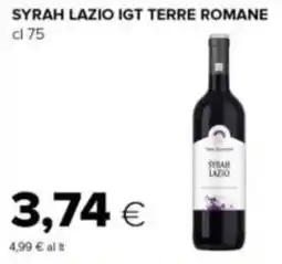 Tigre Syrah lazio igt terre romane offerta