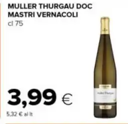 Tigre Muller thurgau doc MASTRI VERNACOLI offerta