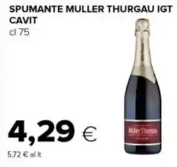 Tigre Spumante muller thurgau igt CAVIT offerta