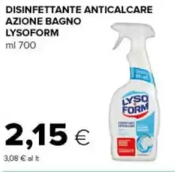 Tigre Disinfettante anticalcare azione bagno LYSOFORM offerta