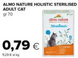 Tigre Almo nature holistic sterilised adult cat offerta