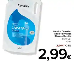 Tigre Ricarica Detersivo Liquido Lavatrice Classico Consilia offerta