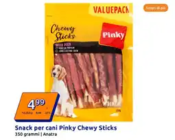 Action Snack per cani Pinky Chewy Sticks offerta